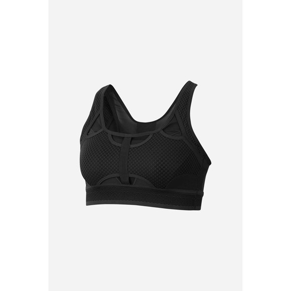 Nike Swoosh Ultrabreathe Sport Bra S Black Dri-Fit Mesh Racerback Med Support - Picture 1 of 5